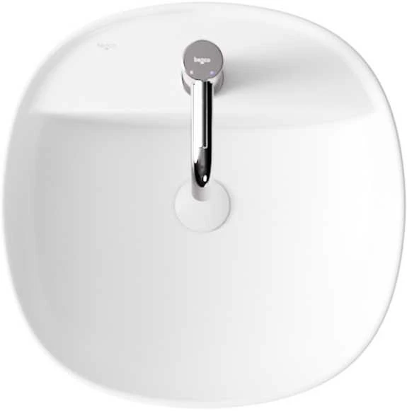 Praustuvas Besco Anes Cera-Line, 40 x 40 x 12 cm, Baltas