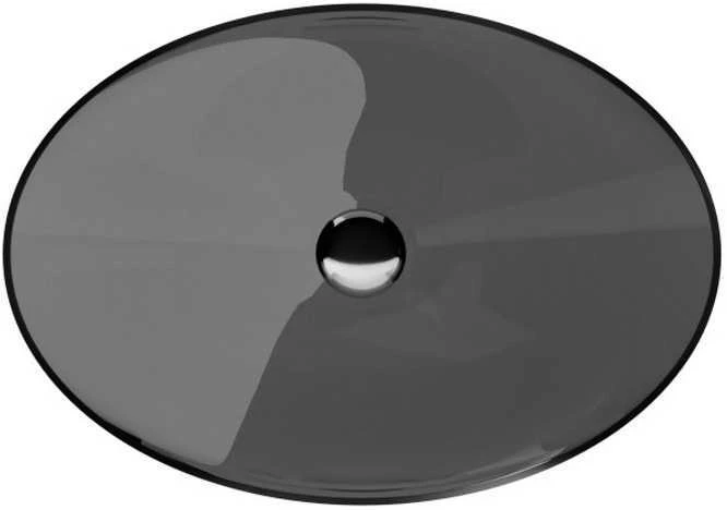 Praustuvas Besco Anya Carbon Pilkas, 50 cm, su chrome sifonu