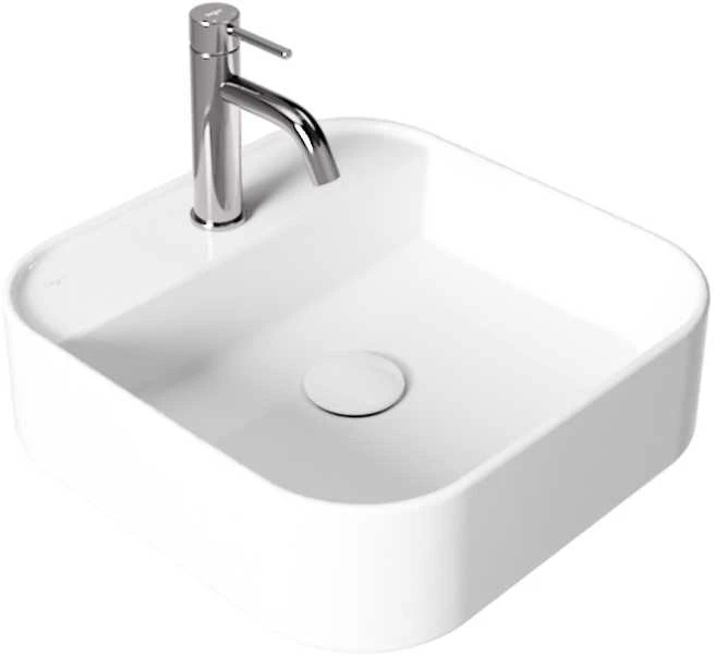 Praustuvas Besco Assos Cera-Line, 40 x 40 x 11 cm, Baltas