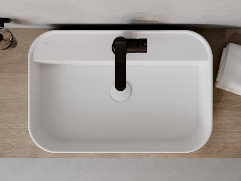 Praustuvas Besco Assos Cera-Line, 60 x 40 x 11 cm, Baltas