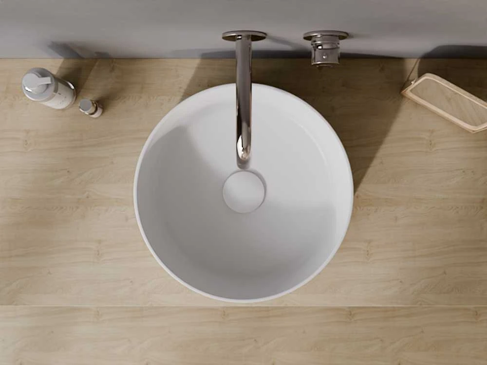 Praustuvas Besco Clea Cera-Line, 34.6 x 11.4 cm, Baltas