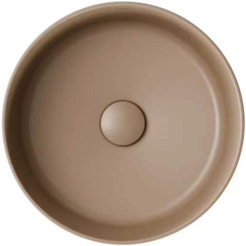 Praustuvas Besco Clea Cera-Line, 34.6 x 11.4, Matt Mokka