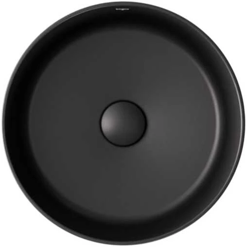 Praustuvas Besco Clea Cera-Line, 34.6 x 11.4, Matt Juodas