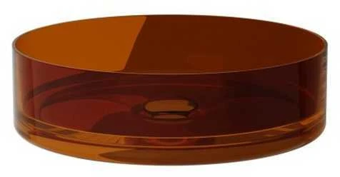 Praustuvas Besco Enya Earth Rust, 36 cm, su chrome sifonu