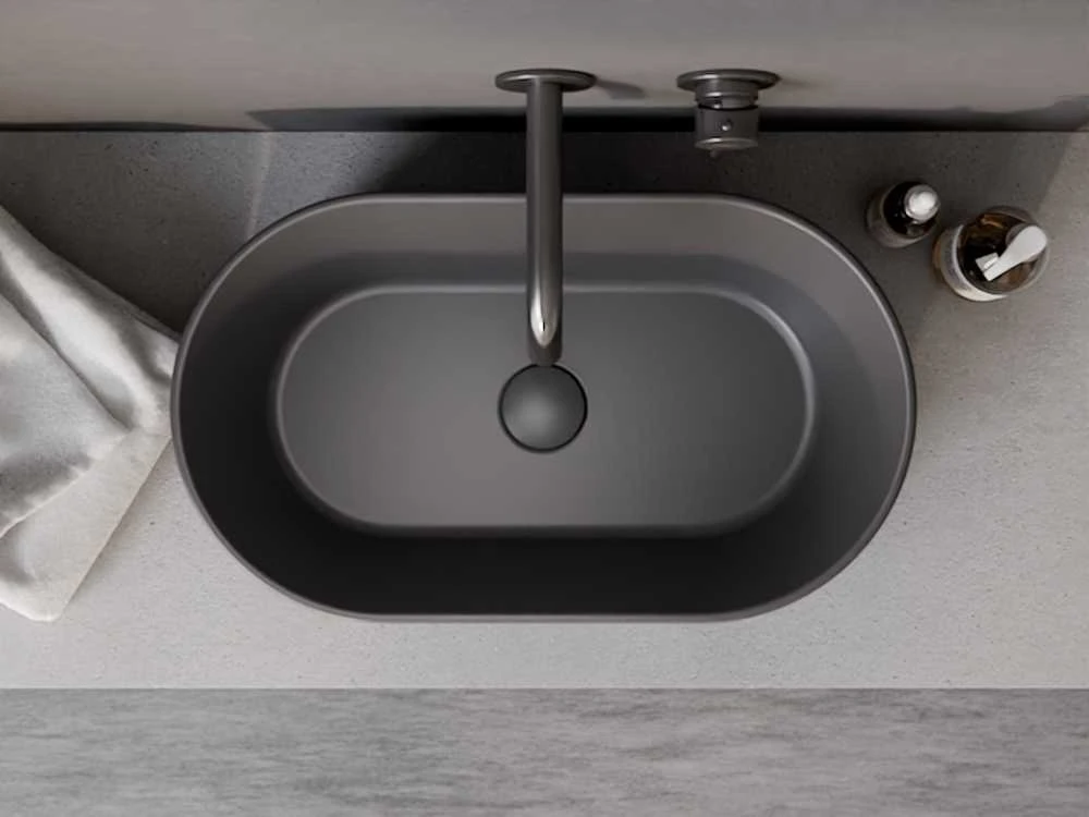 Praustuvas Besco Lova Cera-Line, 53 x 31 x 14 cm, Matt Gun Metal