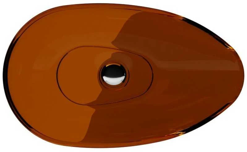 Praustuvas Besco Neya Earth Rust, 60 cm, su chrome sifonu