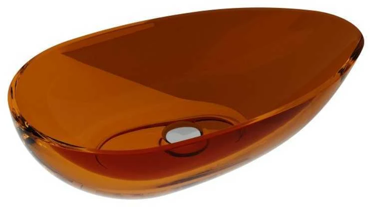 Praustuvas Besco Neya Earth Rust, 60 cm, su chrome sifonu