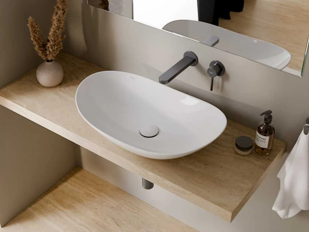 Praustuvas Besco Viya Cera-Line, 61.5 x 36 x 15.5 cm, Baltas