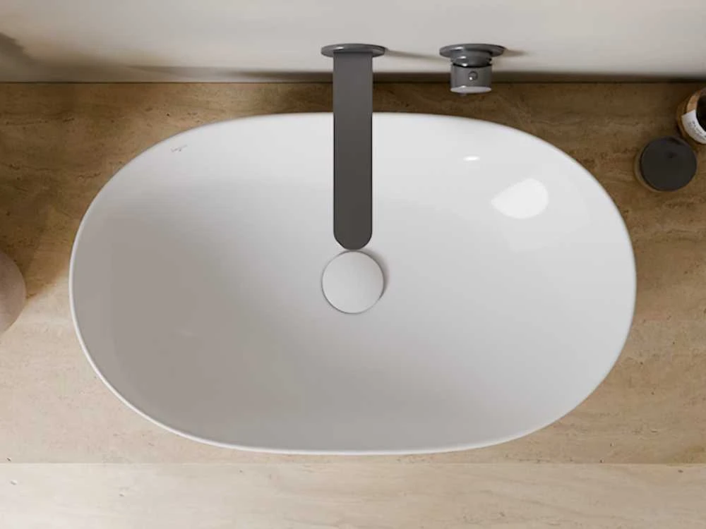 Praustuvas Besco Viya Cera-Line, 61.5 x 36 x 15.5 cm, Baltas