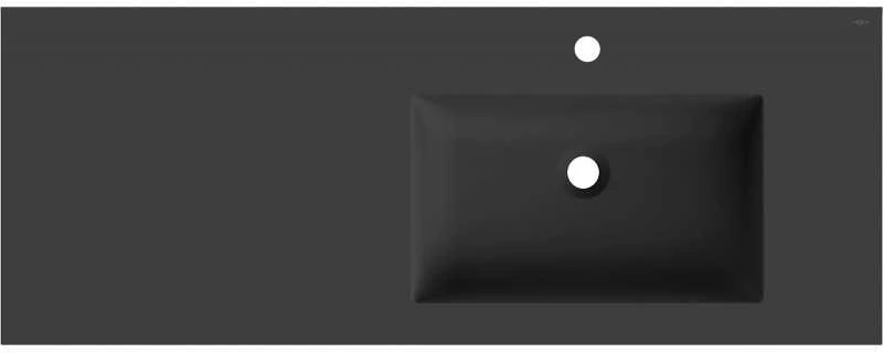 Praustuvas Mexen Otis, Right, 121 x 46,5 cm, Juodas matt