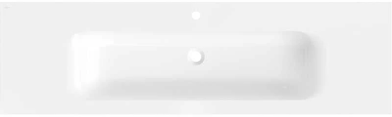Praustuvas Mexen Vela, 161 x 46,5 cm, Baltas glossy