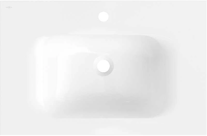 Praustuvas Mexen Vela, 71 x 46,5 cm, Baltas glossy