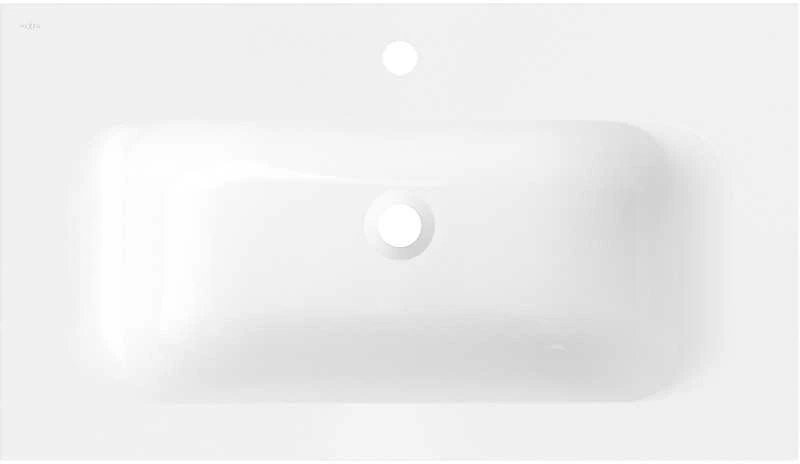 Praustuvas Mexen Vela, 81 x 46,5 cm, Baltas glossy