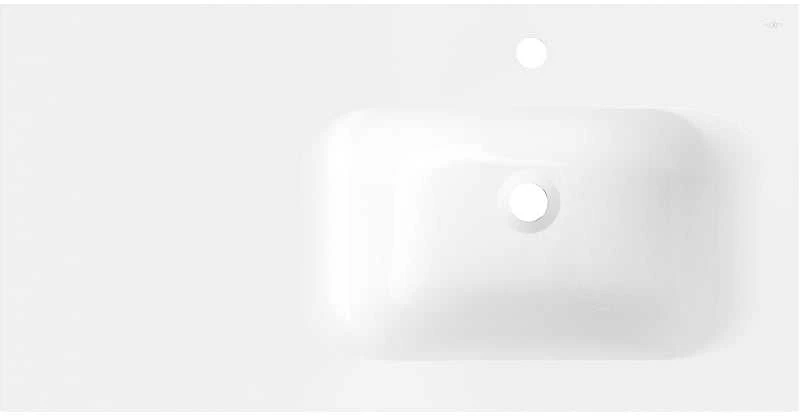 Praustuvas Mexen Vela, Right, 91 x 46,5 cm, Baltas glossy