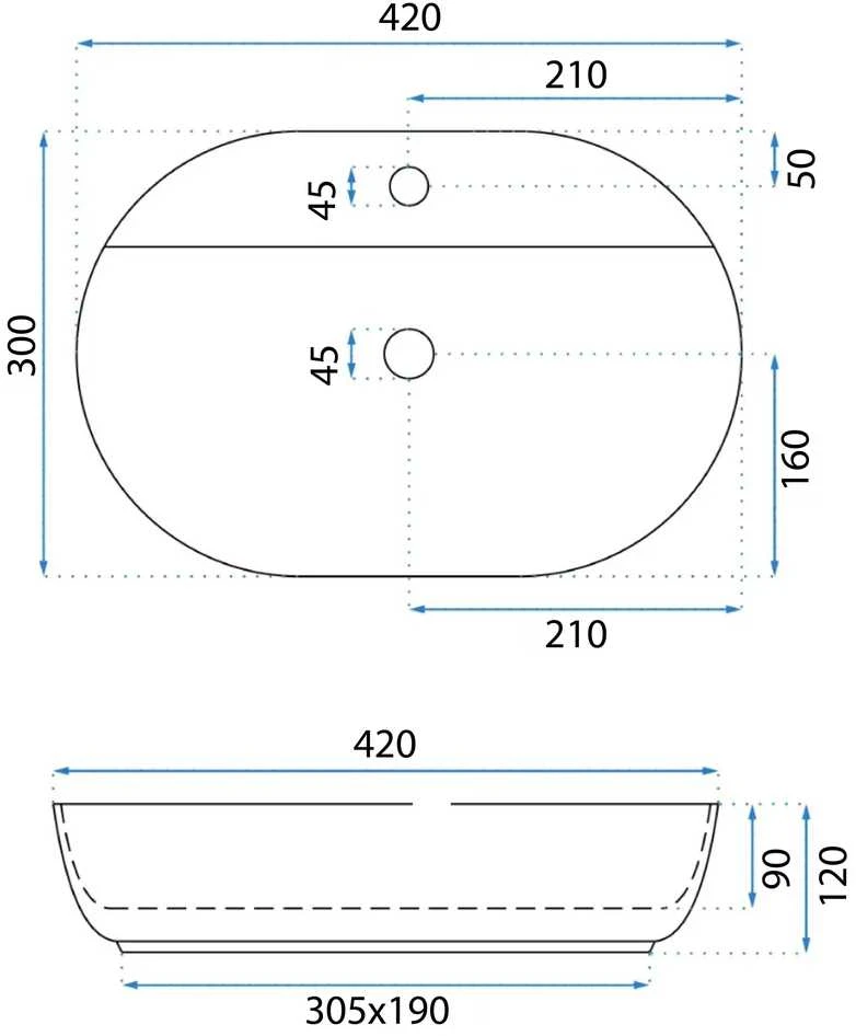 Praustuvas REA Aura 42