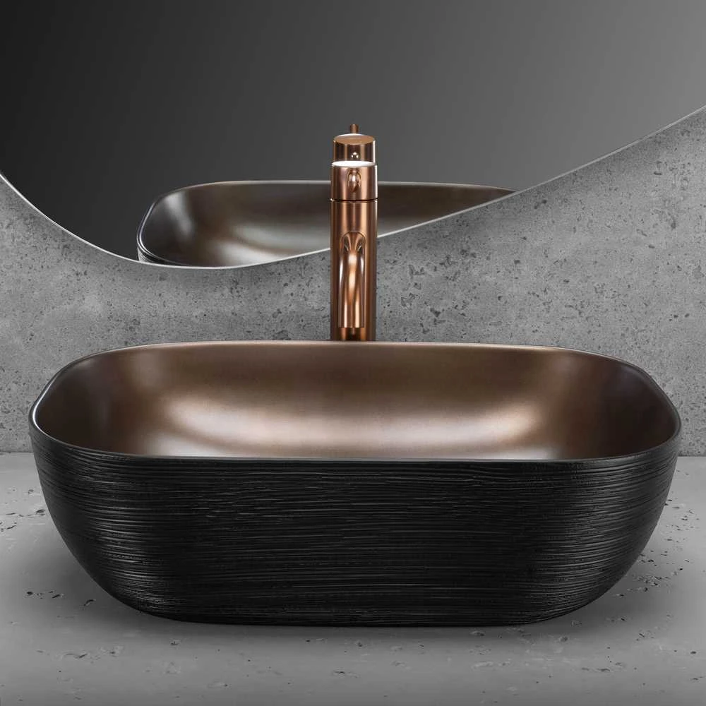 Praustuvas Rea Belinda, Copper brush/Juodas