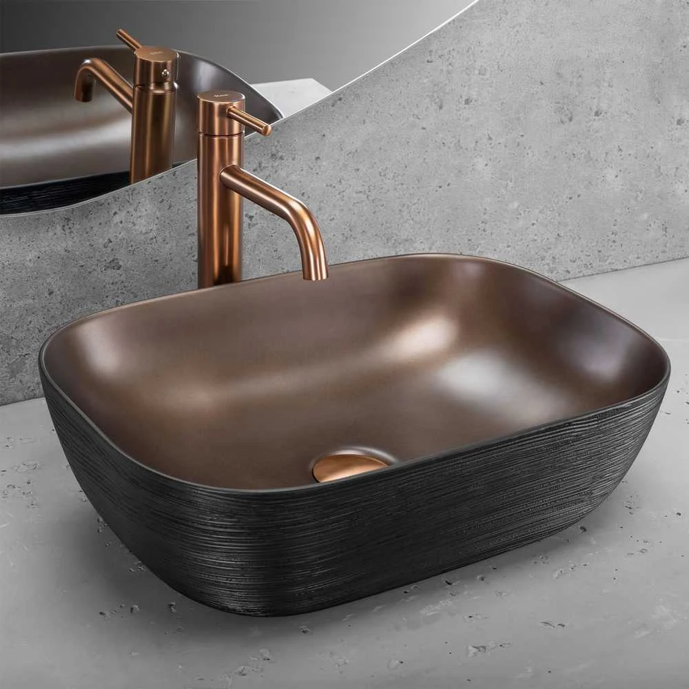 Praustuvas Rea Belinda, Copper brush/Juodas