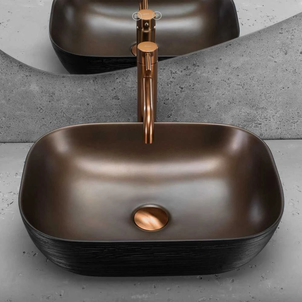 Praustuvas Rea Belinda, Copper brush/Juodas