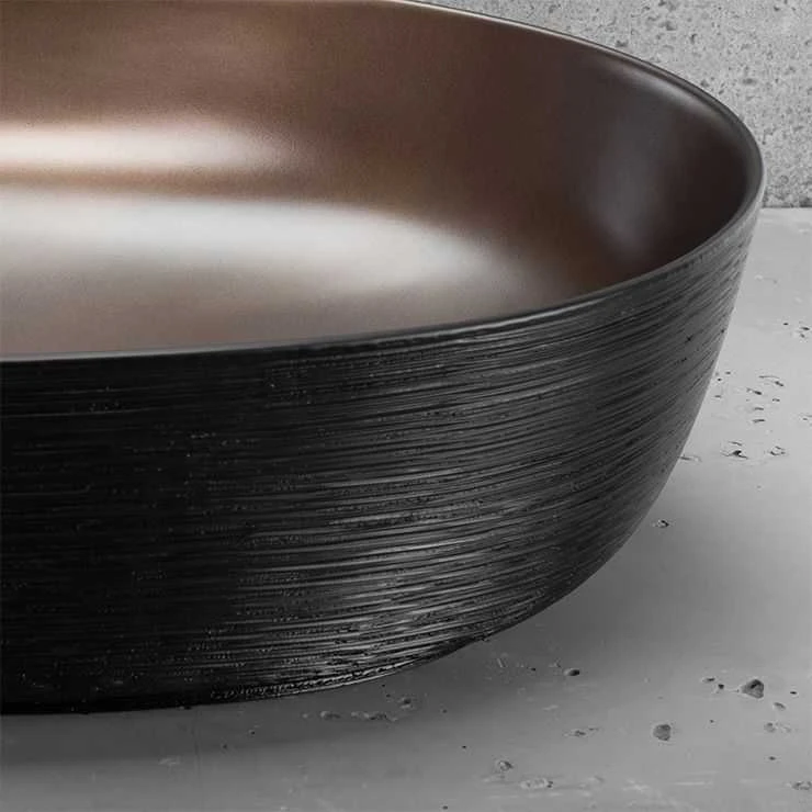 Praustuvas Rea Cleo 61, Copper brush/Juodas