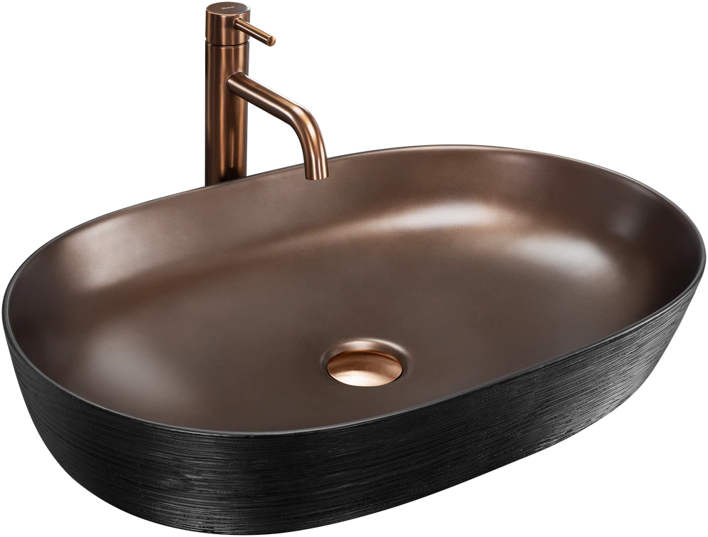 Praustuvas Rea Cleo 61, Copper brush/Juodas