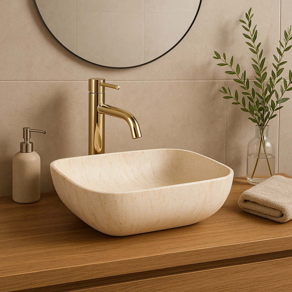 Praustuvas Rea Freja, Travertine Matt
