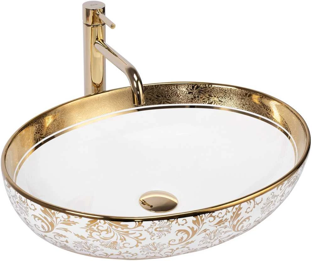 Praustuvas Rea Margot, Baltas/Gold