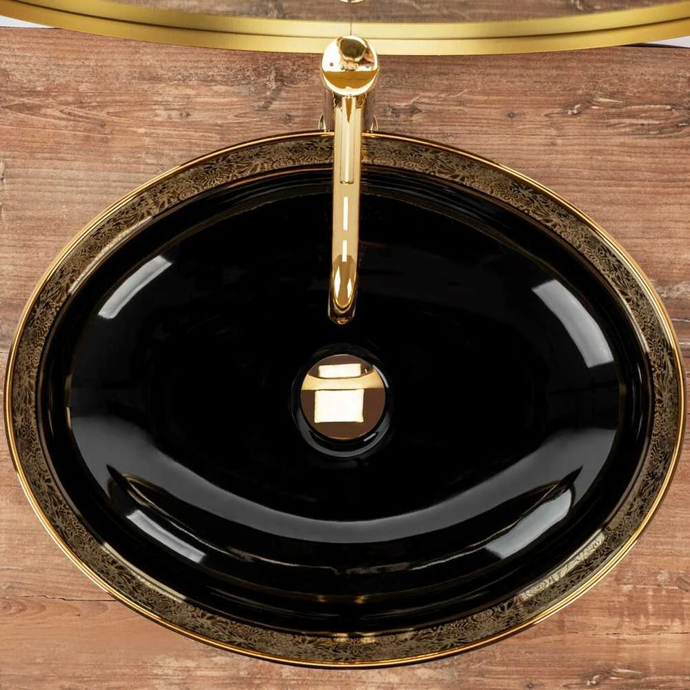 Praustuvas Rea Margot, Juodas/Gold