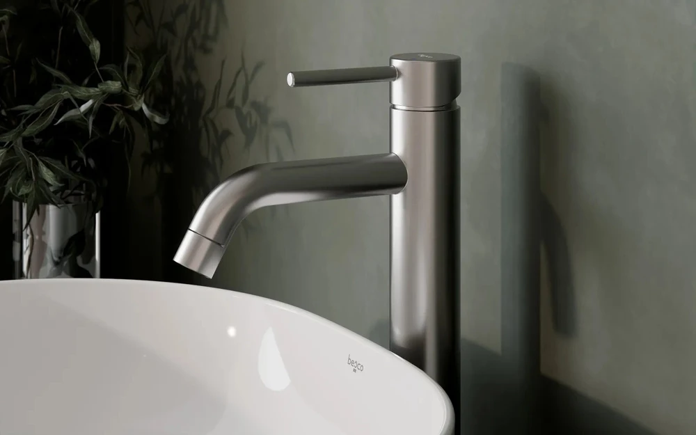 Praustuvo maišytuvas Besco Veo I, Brushed Nickel