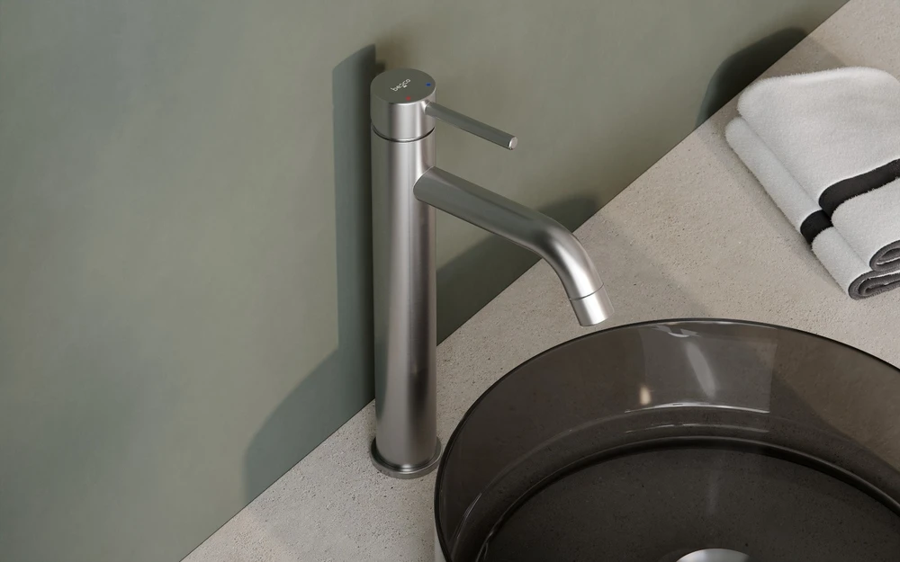 Praustuvo maišytuvas Besco Veo I, Brushed Nickel