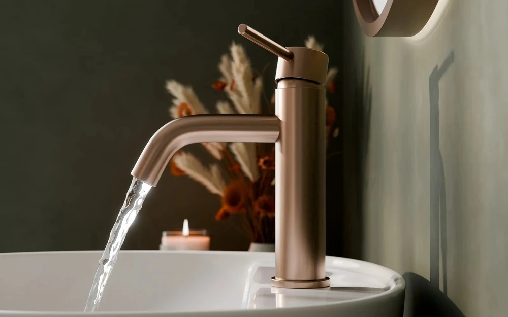 Praustuvo maišytuvas Besco Veo II, Brushed Copper