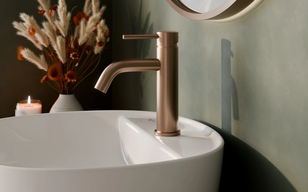 Praustuvo maišytuvas Besco Veo II, Brushed Copper