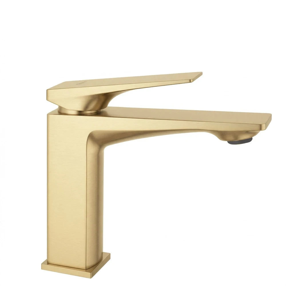 Praustuvo maišytuvas PREMIUM REA Prime Low, Brushed Gold