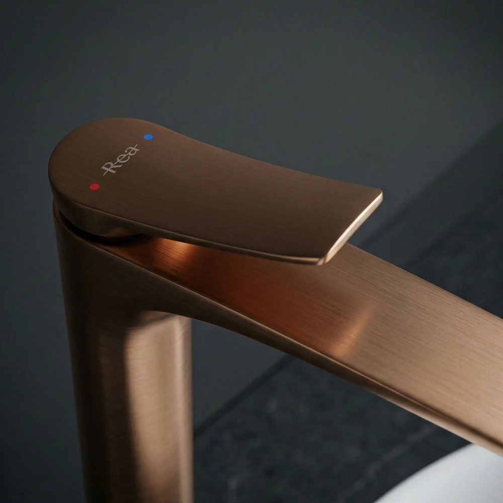 Praustuvo maišytuvas PREMIUM REA Vision High, Brushed Copper
