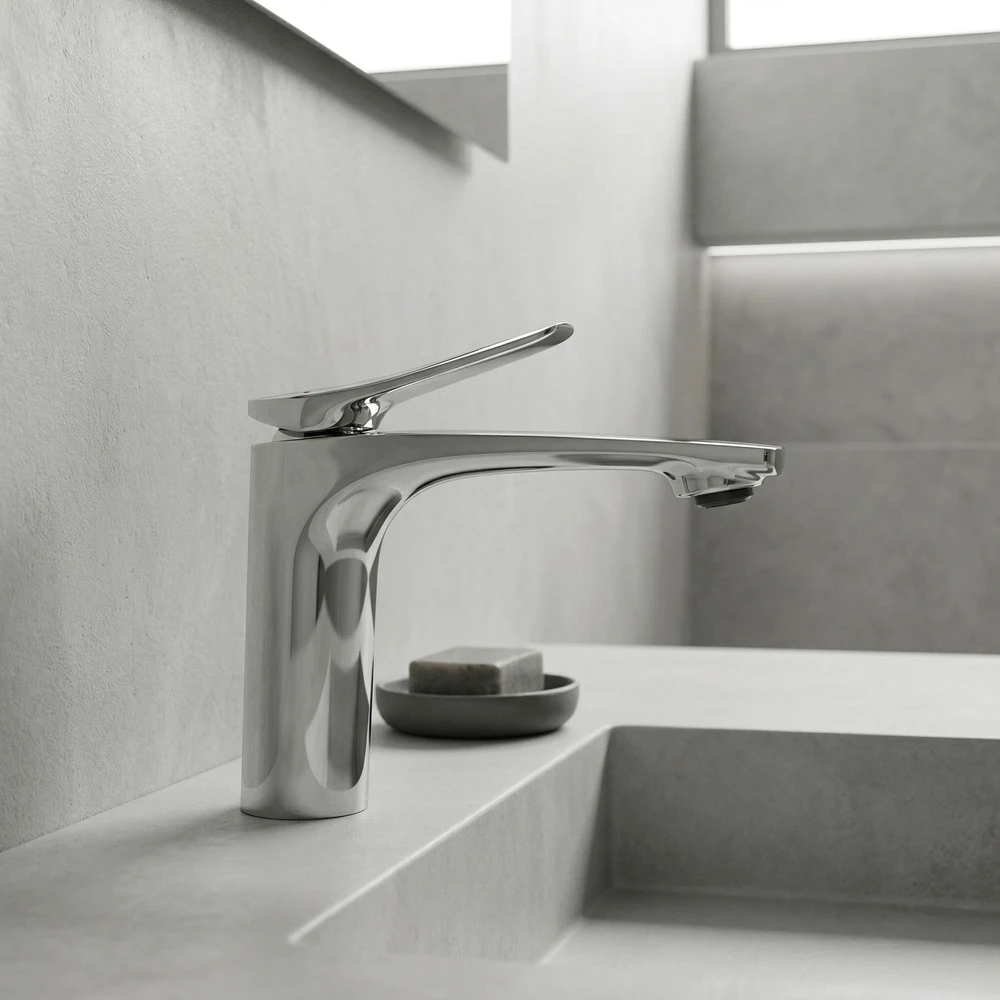 Praustuvo maišytuvas PREMIUM REA Vision Low, Chrome
