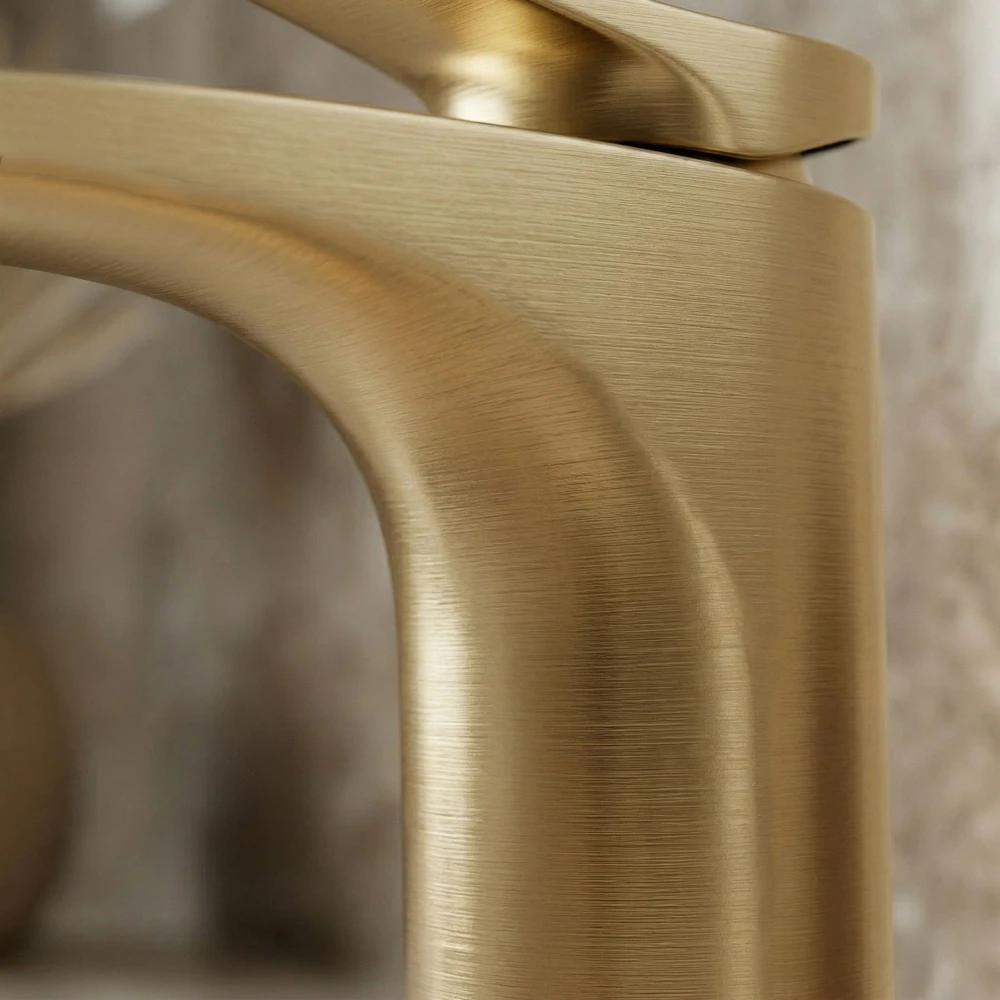 Praustuvo maišytuvas PREMIUM REA Vision High, Brushed Gold
