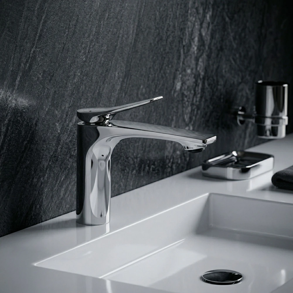 Praustuvo maišytuvas PREMIUM REA Vision Low, Chrome