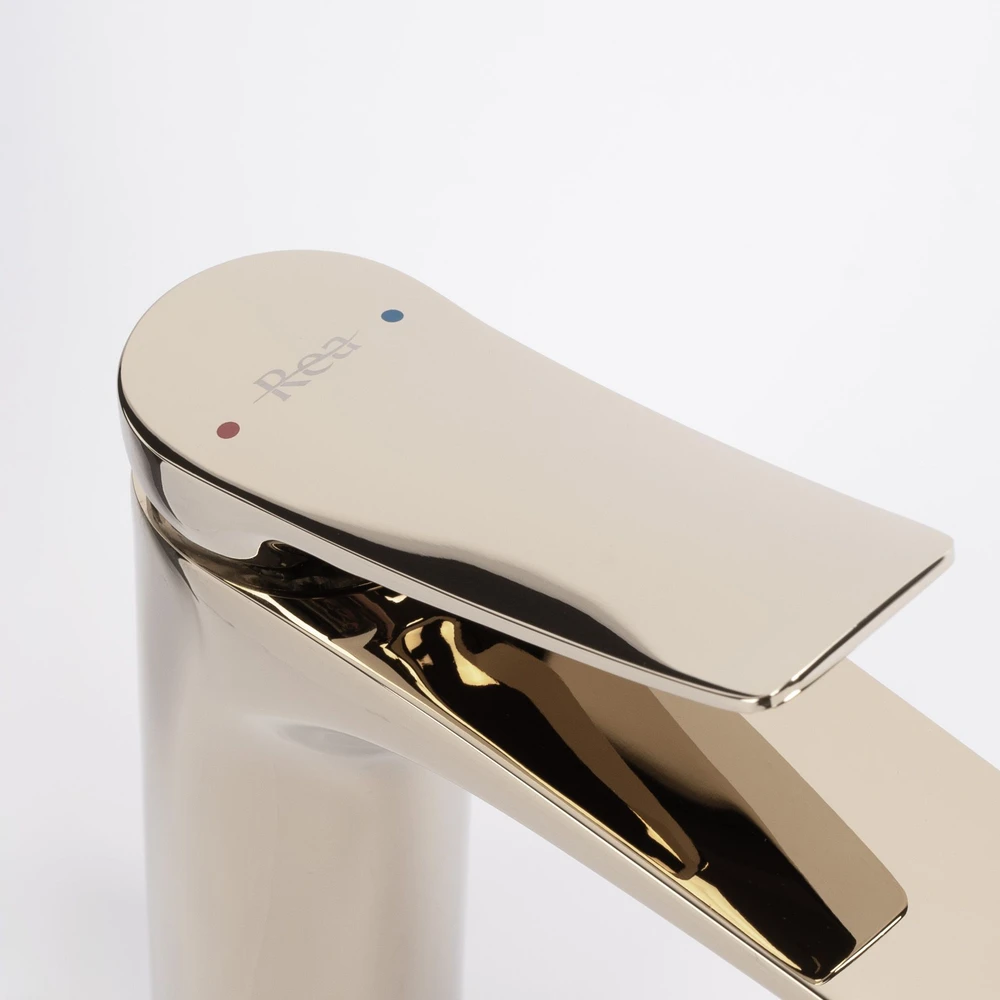 Praustuvo maišytuvas PREMIUM REA Vision Low, Gold