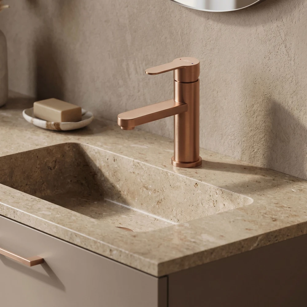 Praustuvo maišytuvas REA Arcos Low, Brushed Copper