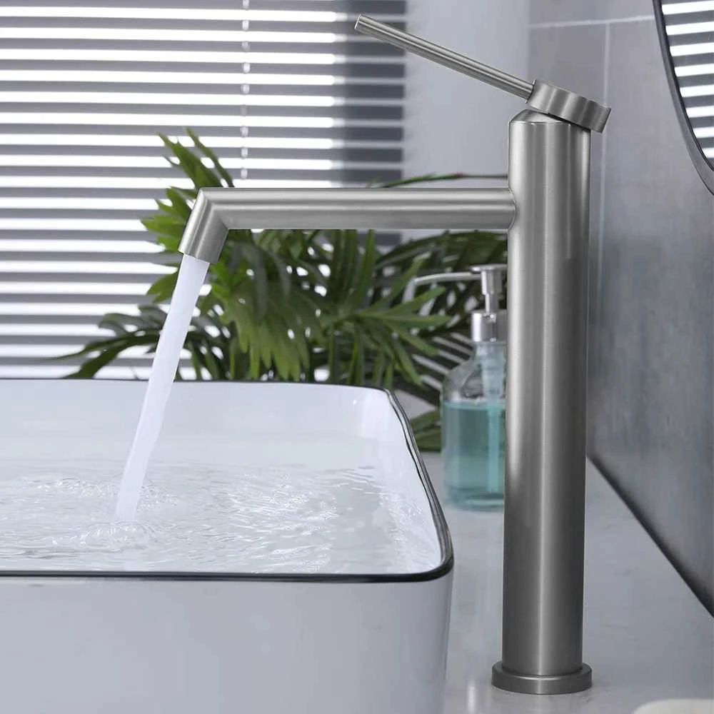 Praustuvo maišytuvas Rea Foss High, Brushed Nickel Inox