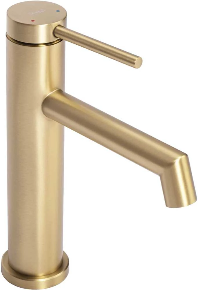 Praustuvo maišytuvas Rea Foss Low, Brushed Gold