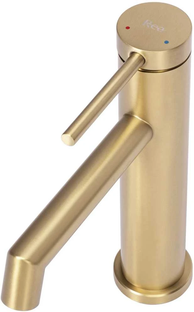 Praustuvo maišytuvas Rea Foss Low, Brushed Gold