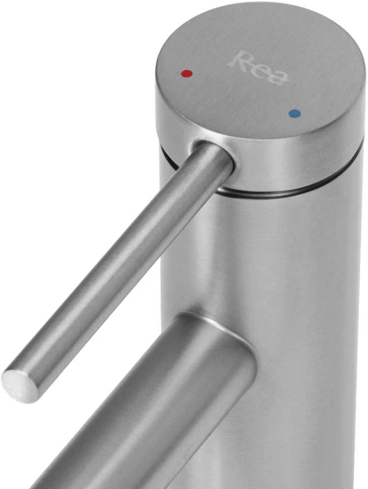 Praustuvo maišytuvas Rea Foss Low, Brushed Nickel Inox