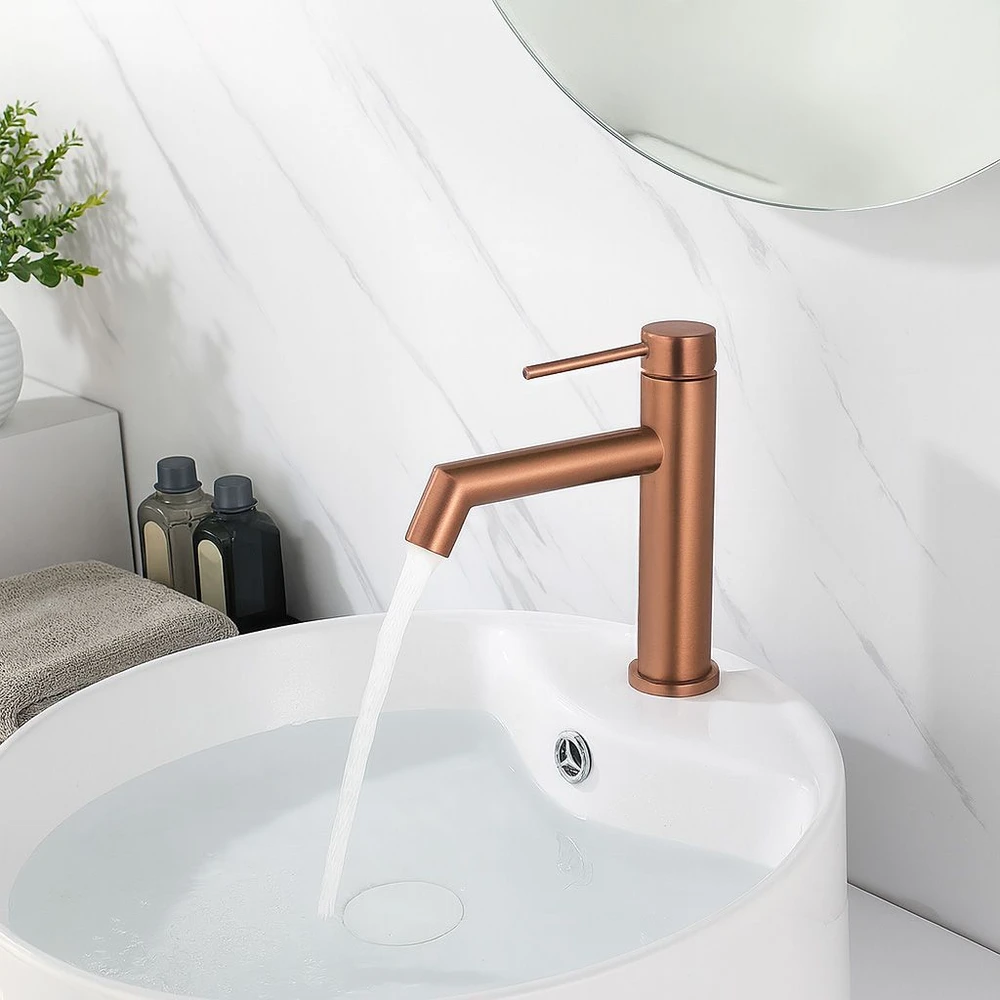 Praustuvo maišytuvas Rea Foss Low, Brushed Copper