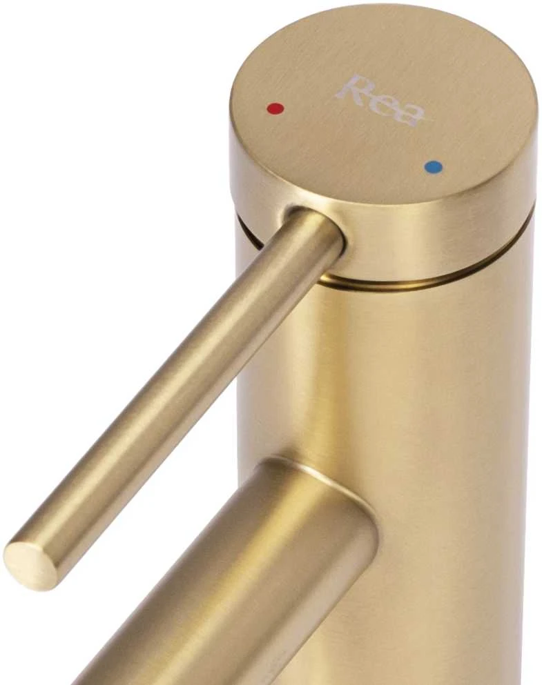 Praustuvo maišytuvas Rea Foss Low, Brushed Gold