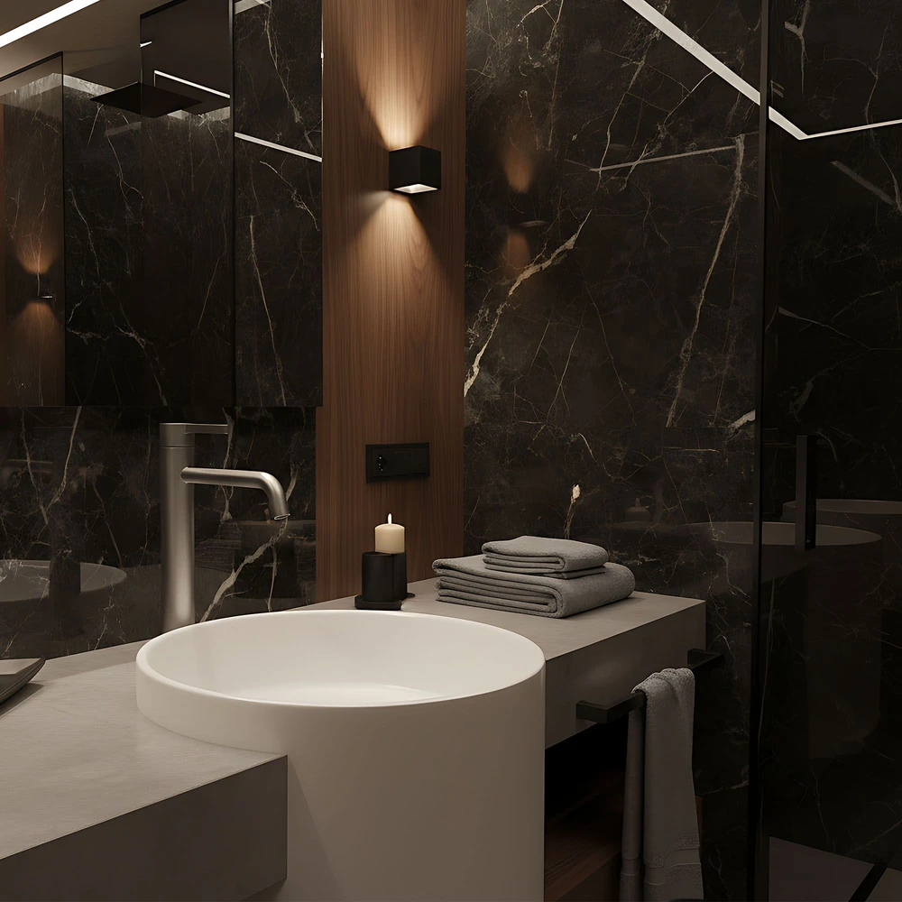 Praustuvo maišytuvas Rea Foster High, Brushed Nickel