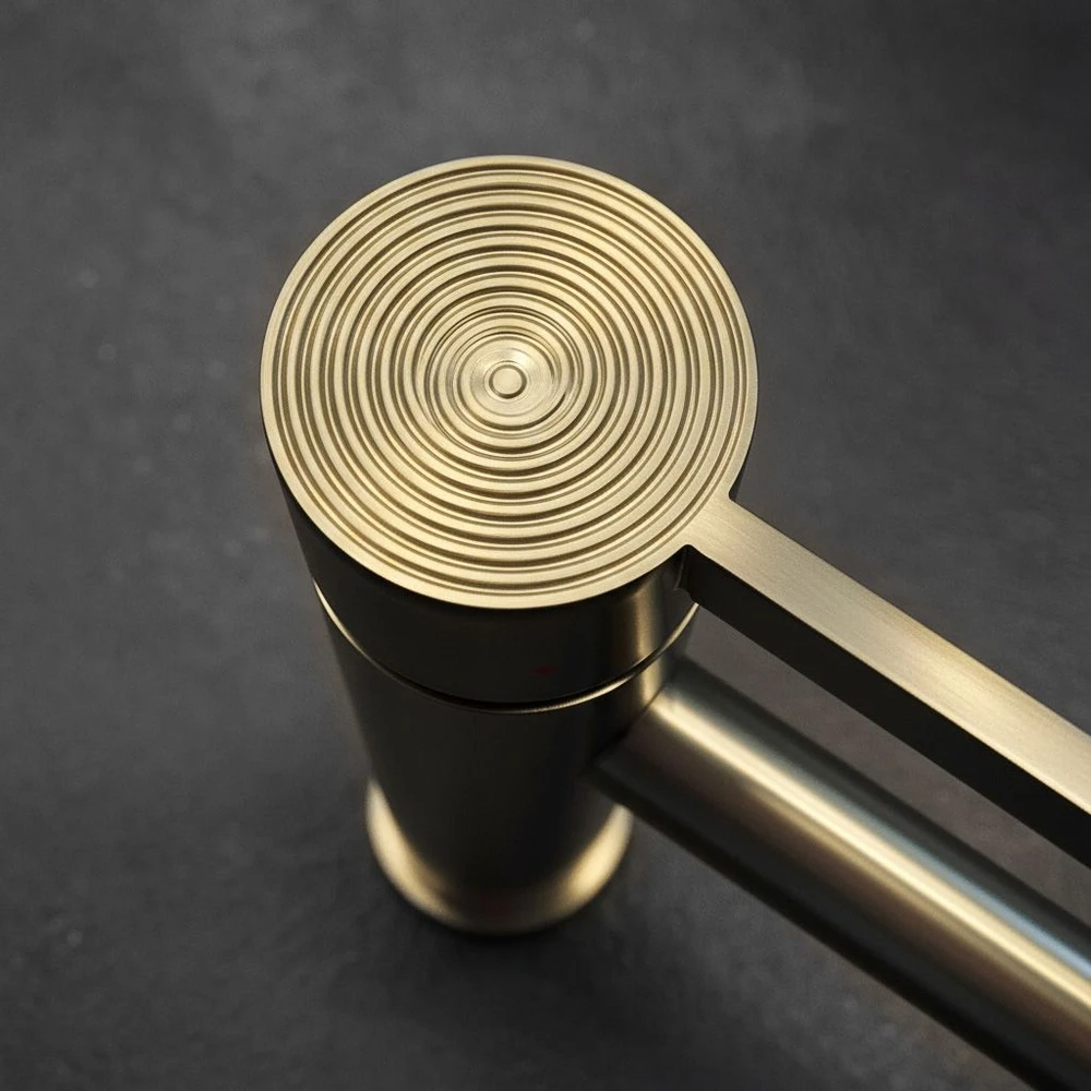Praustuvo maišytuvas Rea Foster Low, Brushed Gold
