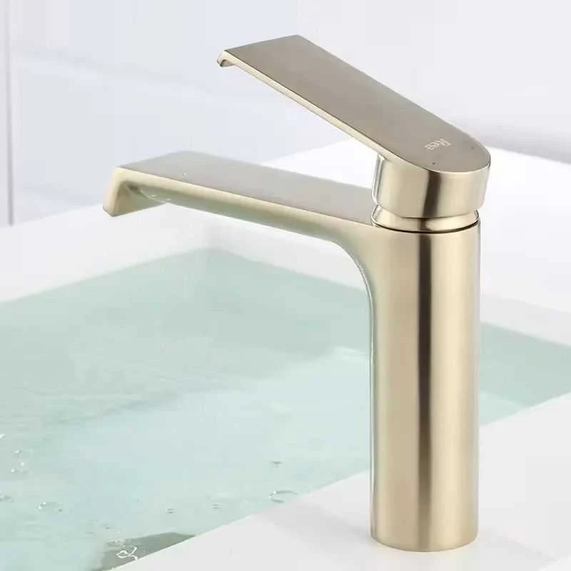 Praustuvo maišytuvas REA Hass Low, Brushed Gold