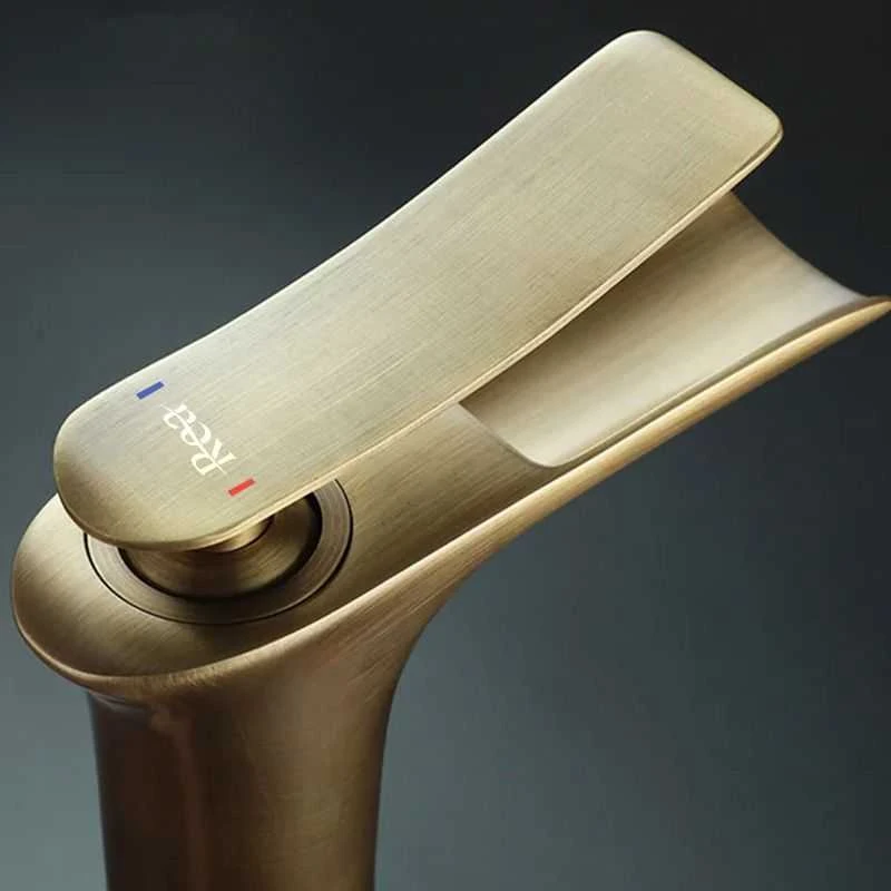 Praustuvo maišytuvas REA Laguna High, Antique Brushed Gold
