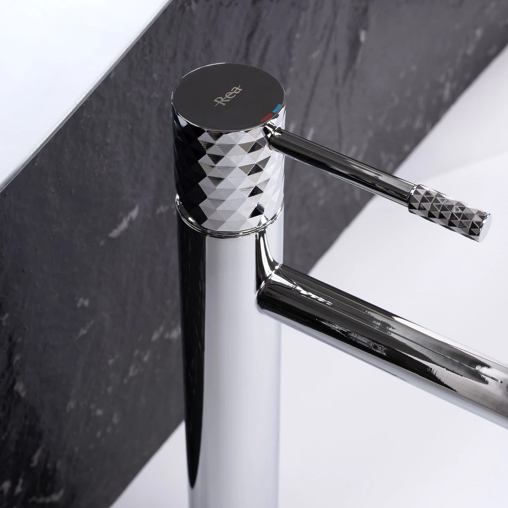 Praustuvo maišytuvas REA Lungo Diamond High, Chrome
