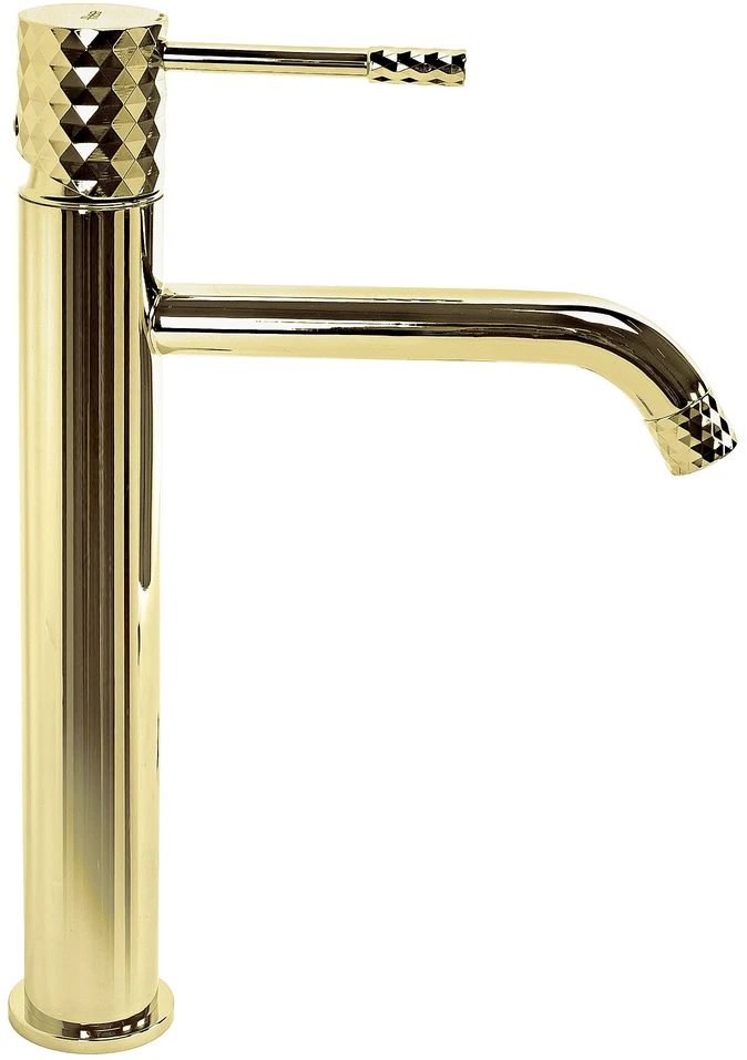 Praustuvo maišytuvas REA Lungo Diamond High, Gold